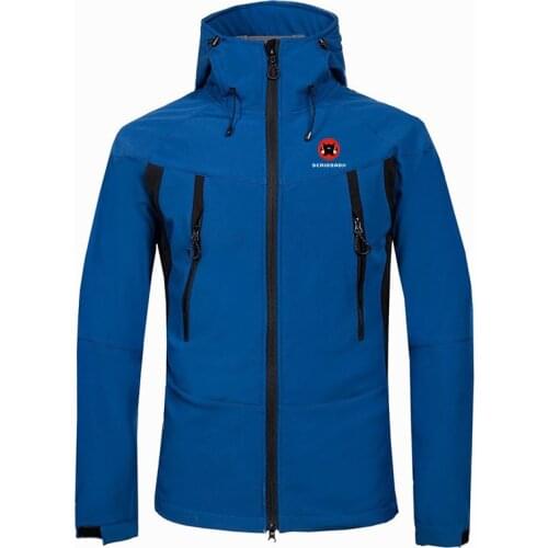 Waterproof Outdoor Soft-shell Jacket Winter Outdoor Fleece Keep Warm Waterproof Windproof Skiing Jacket Men Anti-sweat Jacket