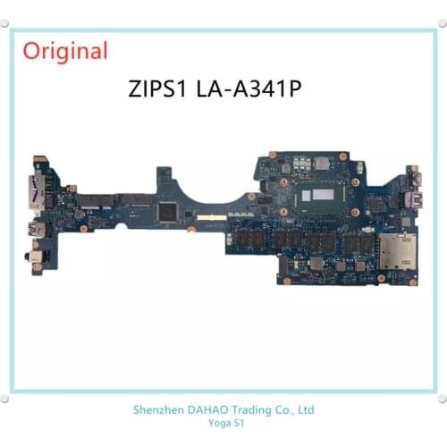 ZIPS1 LA-A341P mainboard For Lenovo Thinkpad YOGA S1 laptop motherboard FRU:04X5236 04X5235 With i5 CPU 8GB RAM 100% TEST OK