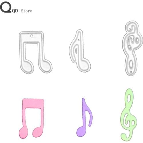 Musical Notes Metal Cutting Dies for Scrapbooking Mold Cut Stencil Handmade Tools DIY Card Make Mould Model Craft Decoration New