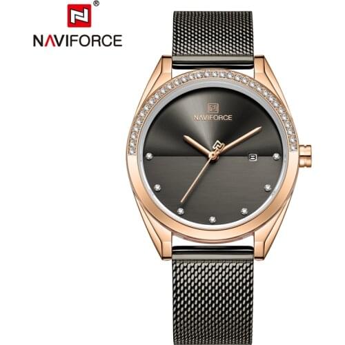 NAVIFORCE Top Brand Luxury Watch Women Date Display Quartz Casual Dress Ladies Wrist Clock Gift for Girl Wife Relogio Feminino