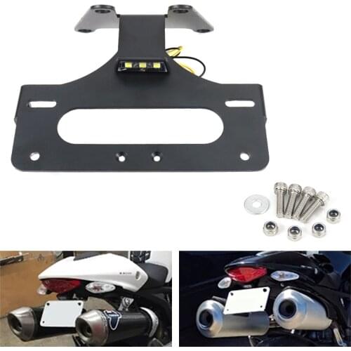 Fit For Ducati Streetfighter 848 License Plate Holder Bracket Rear Tail Tidy Fender Eliminator kit Streetfighter 1098 2009-2015