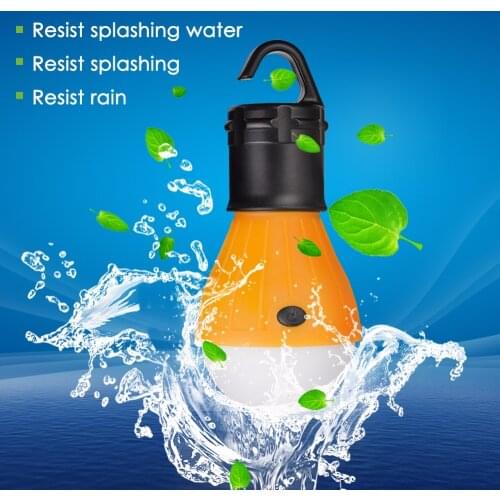 Camping Light Portable LED Camping Lantern Light Lamp Outdoor Hanging Portable Lanterns Use 3*AAA Batteries