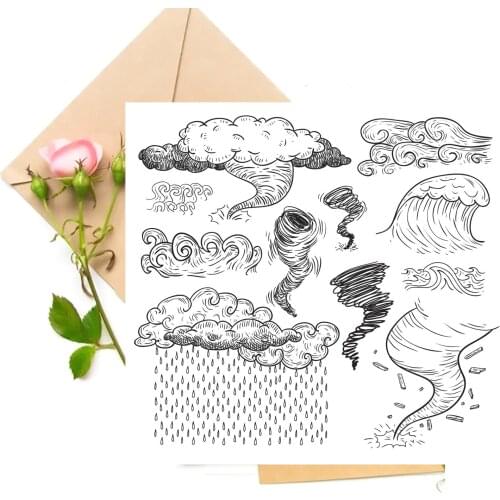Various Cloud Transparent Clear Stamps For DIY Scrapbooking Card Making Stamps Fun Decoration Supplies