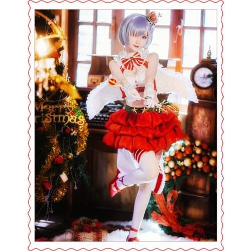 Re: Life in a different world from zero christmas Rem Cosplay Costume rem re0 Christmas Cosplay costume suit set gift