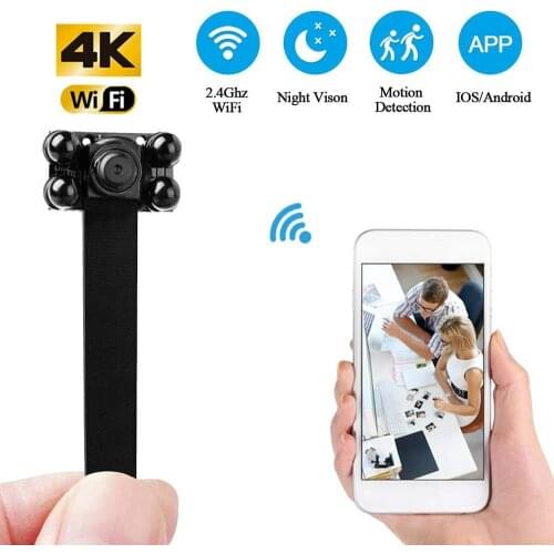 4 K WIFI Network Camera Webcam IP P2P HD Wide Angle Mini Camera DIY Wireless Cam Module Motion Activated DV Camcorder Small