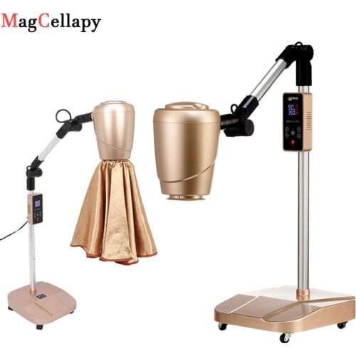 Traditional Moxibustion Therapy Smokeless Fireless Moxa Red LED Light Massager 360 Degree Rotatable with 100W Heat Lamp Salon