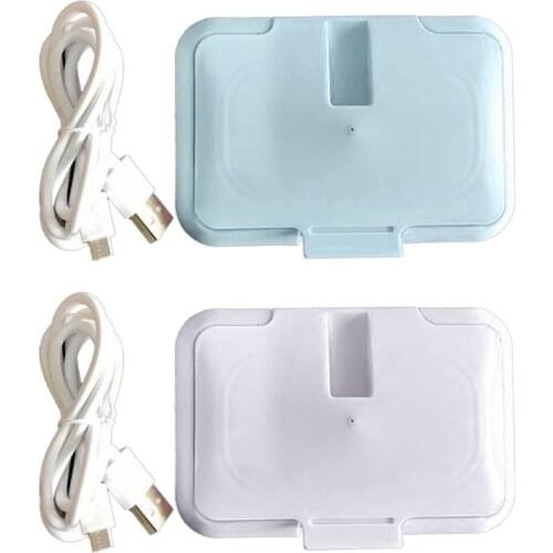 USB Baby Wipes Heater Thermal Warm Wet Towel Dispenser Napkin Heating Box Cover