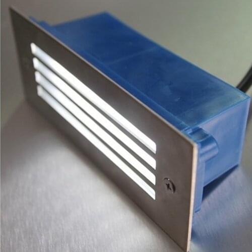 Waterproof LED Step Stair Light 3W Stainless Steel Recessed Garden Buried Lamp Indoor Outdoor Stairway Corridor Wall Sconce