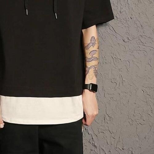 Waterproof Temporary Tattoo Sticker creative crawling color snake personality Flash Tatoo Fake Tatoo For Girl Women Men