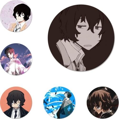 Bungou Stray Dogs Dazai Osamu Badge Brooch Pin Accessories For Clothes Backpack Decoration gift 58mm