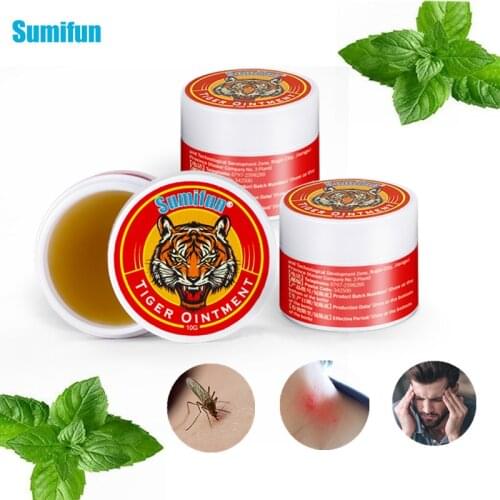 Sumifun 1/3Pcs Tiger Balm Headache Cooling Oil Prevent Mosquitos Bites Anti-Itching Headache Dizziness Muscle Pain Herbal Cream