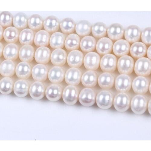 10-11mm High Quality Big Size Genuine Freshwater Potato Pearl Strand For Elegant Necklace