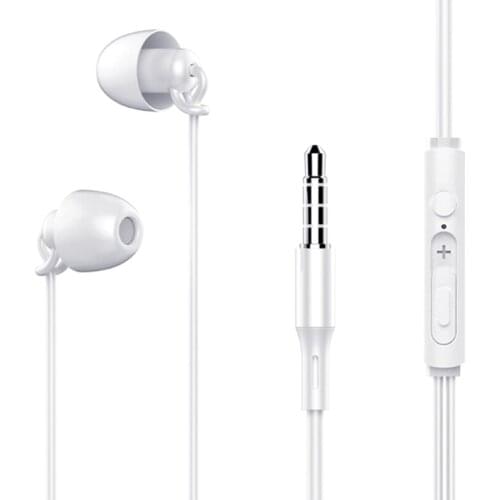 10pcs Sleep earphones in-ear anti-noise wired headset mini earplugs Noise cancelling headphone for phone