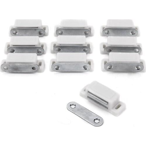 10 x Magnetic catcher Cabinet Magnet Magnetic Magnetic Furniture Magnet Door Lock Magnet Magnetic Lock White Retail/ Hot