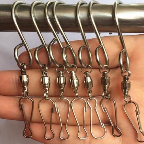 50% Big Promotion!4/5/8/10/20/100Pcs Spinning Wind Swivel Hook Ornament Display Turn Twirl Hanger
