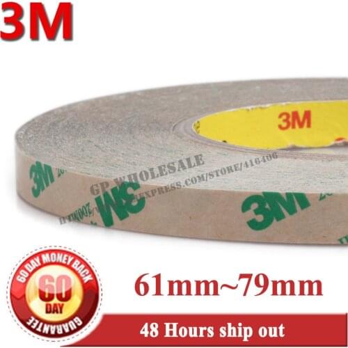 61mm~79mm) Original 3M 468MP 200MP Double Sided Adhesive Transfer Tape for Thermal Pads DIY, Laptop Housing Screen 55M Length