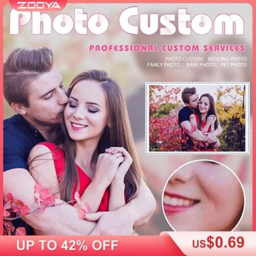 ZOOYA 5D DIY Diamond Embroidery By Photo Custom Diamond Painting Full Square & Round Drill Pictures Painting Dropshipping Sale