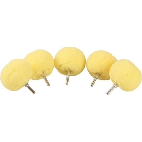 Auto Wheel Polishing Sponge 3inch/ 4inch Burnishing Ball Polishing Cone Car Hub Buffing Sponge 5pcs/set