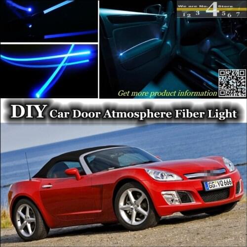 For Opel GT For Daewoo G2X 2007~2010 interior Ambient Light Tuning Atmosphere Fiber Optic Band Lights Inside Door Panel Tuning