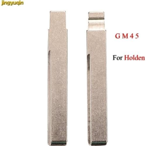 Jingyuqin 100pcs Remote Car Key Blank For GM Holden Commodore GM45 KD VVDI No.324 Uncut Blade Replacement