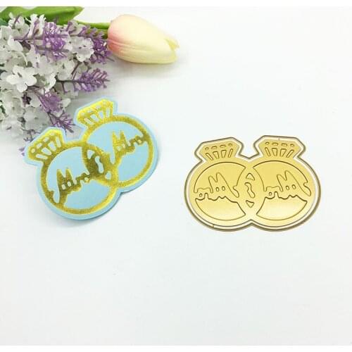 Julyarts Double Diamond Ring Metal Cutting Die 2019 For Scrapbooking Stencils Stamp Photo Album Die Cut Hot Foil Plate Craft Die