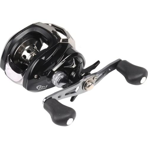 HiUmi Baitcasting Reel 4.5kg Drag 7.1:1 Gear Ratio Magnetic Brake Saltwater Freshwater Baitcaster Fishing Reel