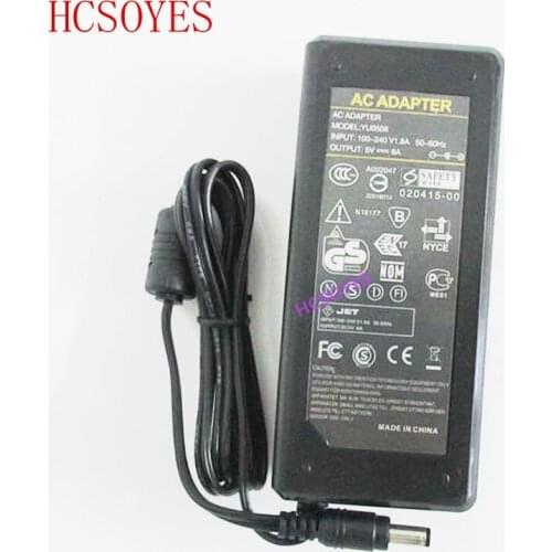 Whole 5V 6A 30W switching adapter for ws2801 / ws2812b / 2812b / lpd8806 / apa102 LED Strip Light out put adaptor 5.5mm x 2.5mm