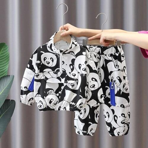 1-5Years Cool Kids Boys/Girls Clothing Set Cotton Pullover Coat+Pants Baby Tracksuit Autumn Spring Toddler Casual Sport Outfits