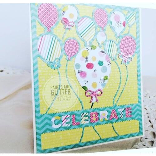 KSCRAFT Balloons Frame Metal Cutting Dies Stencils for DIY Scrapbooking/photo album Decorative Embossing DIY Paper Cards