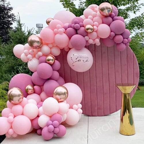 Rose Gold Balloon Garland Arch Balloons Birthday Party Decorations Wedding Balloons Bride Accessories To Be Party Baloon Ballons
