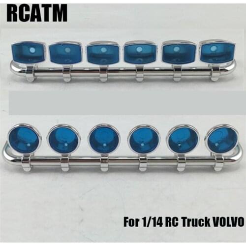 Model Car Plastic Dome Light Cover Bracket 6X Lampshade for 1/14 Tamiya RC Truck Car Volvo FH12 FH16