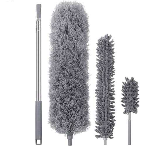 Duster Cleaning Kits, Extendable Microfiber Feather Duster Kit With Extra Long Handle For Cleaning Dust/Lights/Blinds