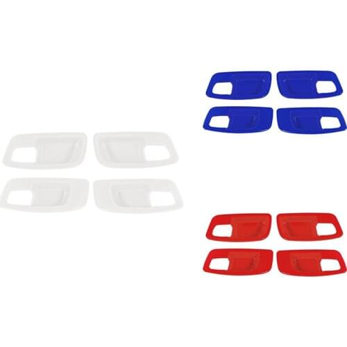 4PCS Car Inner Door Handle Bowl Cover Trim for 2011-2021 Dodge Charger Interior Decoration Accessories