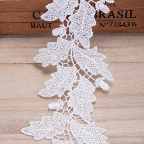New design 6cm embroidery guipure lace trim and lace border for sewing material of wedding veils and dress