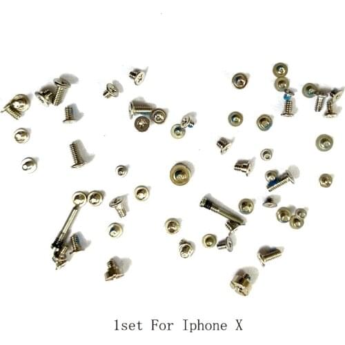 10set for iPhone 7 8 Plus X XS XR 11 pro Max Full Screw Set Complete Screws Inner Kits