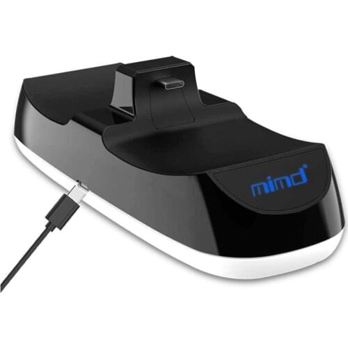 PS5 Game Controller Dual Charger PS5 Dual Controller Charging Base With LED Light PS5 Wireless Controller Charger