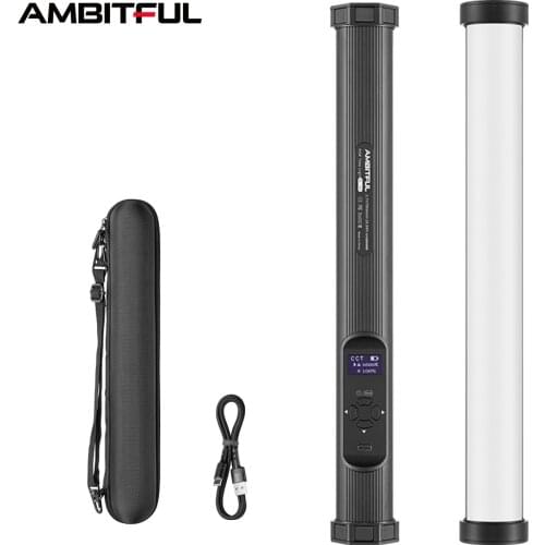 AMBITFUL BL-240 Pavo Tube Light RGB Color Photography Light Handheld Light Stick Remote Control for Photos Video Movie Vlog