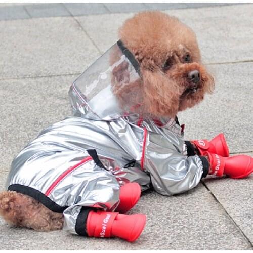 Dog Raincoat Reflective Dog Rain Jacket Jumpsuit Waterproof Dog Clothes Puppy Garment Yorkshire Poodle Bichon Corgi Clothing