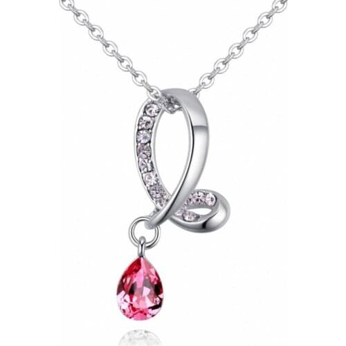 TRACYSWING 3Colors Real Rose Gold Color Austrian Crystals Sweater pendant necklace for women monkey style #TW132029