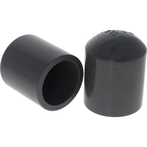 1/4 Inch UPVC Black Pipe End Cap Pipe Fitting Socket Slip DN15/DN20/DN25 Kitchen Bathroom Accessories