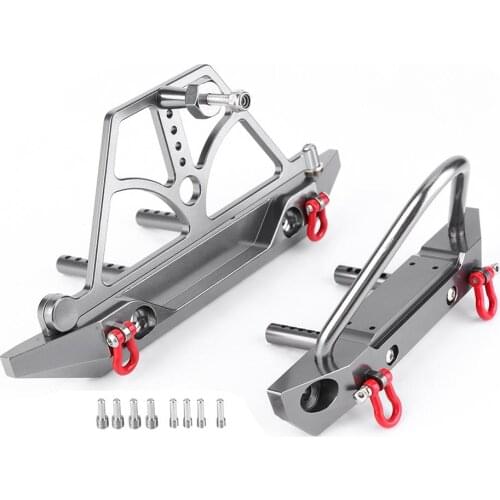 Universal Metal Front Anti-collision Bumper For 1/10 RC Crawler Car Axial SCX10 Jeep Wrangler MST SCX10 II