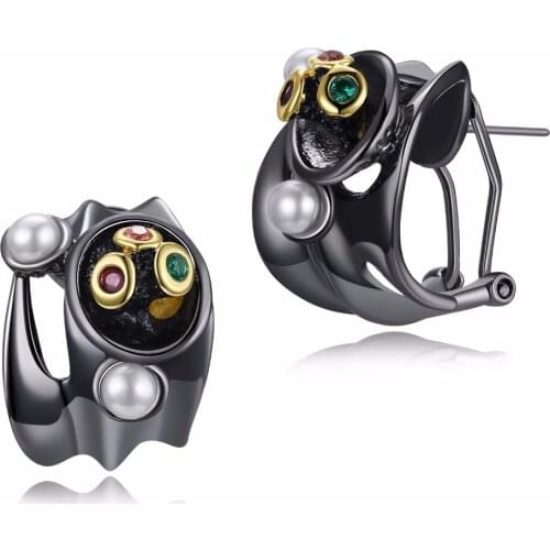 New Fashion Women Earings Setting with Cubic Zirconia Nice Party Stud Earrings Allergy Free Drop shipping