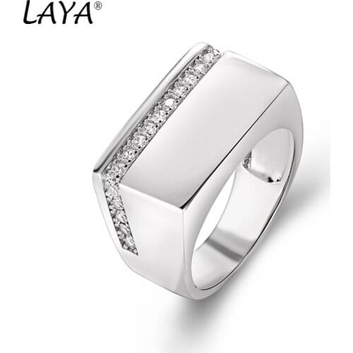 Laya 925 Sterling Silver Fashion New Style High Quality Zircon Vintage Ring For Womens Party Classic Jewelry 2021 Trend
