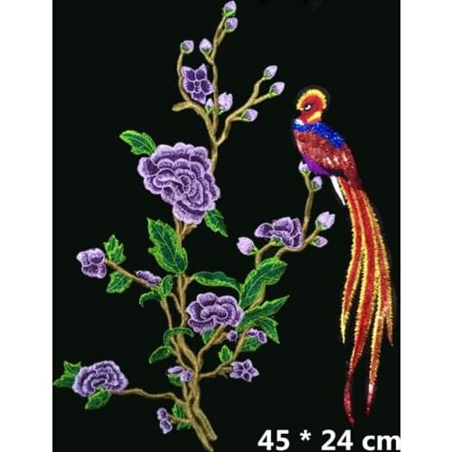 1PC L Exquisite Embroidery Cloth Paste DIY Clothing Accessories RS1072