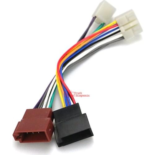 12-122 ISO Radio Adapter for TOYOTA foe LEXUS for DAIHATSU (select models) Wiring Harness Connector Lead Loom Cable Plug