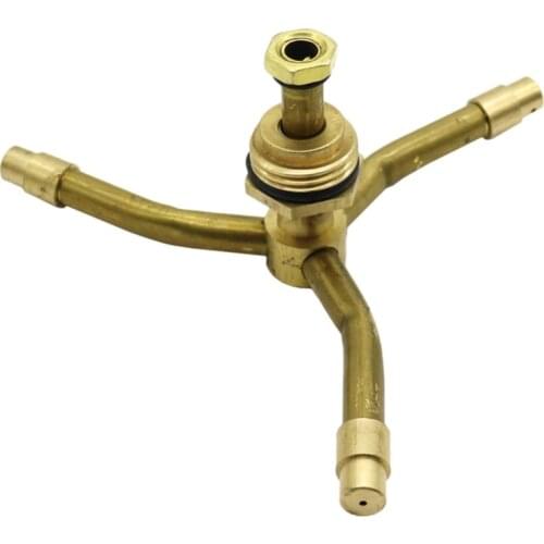3-heads Brass sprinkler with 1/2" male thread Greenhouse Irrigation Sprinkler Automatic Garden Lawn Watering Sprayer 1 Pc