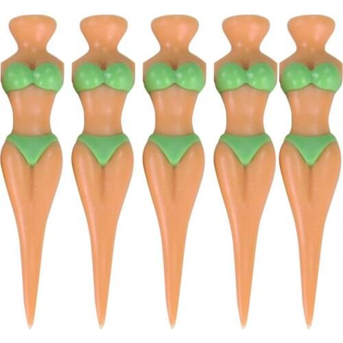 5Pcs Golf Tee Mini Sexy Bikini Lady Shape Golf Tee Ball Standing Holder Outdoor Sport Golf Training Aids