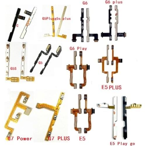 50pcs Power ON OFF Volume Switch Button Side Key Flex For Motorola Moto G4 Play G5S Plus E3 E4 Plus G7 Power E6 G6 E5 Play Go