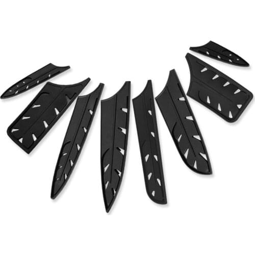 Kitchen Knife Sheath BPA-Free Black Knife Covers Sheath Edge Guards Case Protect All Kinds Of Knife Blade Kitchen Accessories