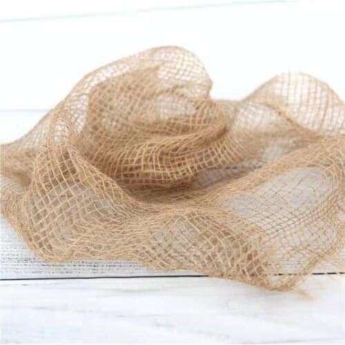 Burlap Newborn Photography Props Blanket Backdrop Baby Posing Fabric Background Natural Burlap Props Blanket